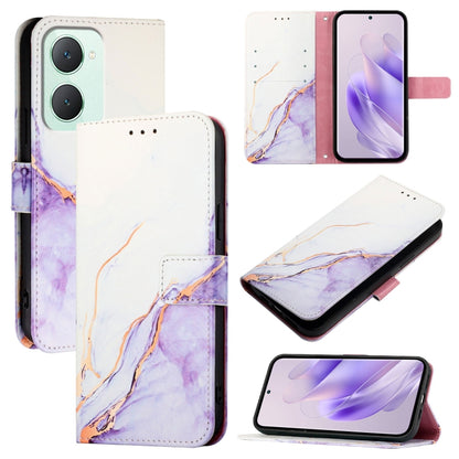 PT003 Marble Pattern Flip Leather Phone Case, For vivo iQOO Z9 / iQOO Z9 Turbo, For vivo Y03 4G Global, For vivo Y100 IDN / Y200e, For vivo V30 / V30 Pro 5G Global