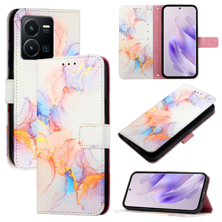 PT003 Marble Pattern Flip Leather Phone Case, For vivo V27 / V27 Pro 5G Global, For vivo V27e 4G / T2 4G Global, For vivo Y35 4G / Y22s 4G / Y22 4G Global, For vivo Y77 5G Global / Y77e 5G