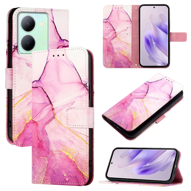 PT003 Marble Pattern Flip Leather Phone Case, For vivo Y36 5G Global / Y36 4G Global&amp;India, For vivo Y27 5G / Y27s 4G Global, For vivo V29 5G Global / V29 Pro, For vivoy Y17s 4G Global / Y17s 5G India