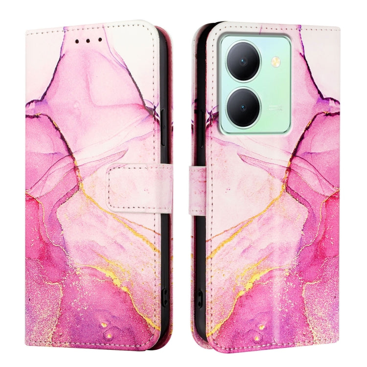 PT003 Marble Pattern Flip Leather Phone Case, For vivo Y36 5G Global / Y36 4G Global&amp;India, For vivo Y27 5G / Y27s 4G Global, For vivo V29 5G Global / V29 Pro, For vivoy Y17s 4G Global / Y17s 5G India