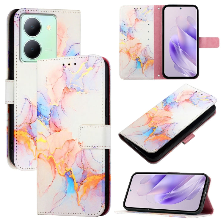 PT003 Marble Pattern Flip Leather Phone Case, For vivo Y36 5G Global / Y36 4G Global&amp;India, For vivo Y27 5G / Y27s 4G Global, For vivo V29 5G Global / V29 Pro, For vivoy Y17s 4G Global / Y17s 5G India