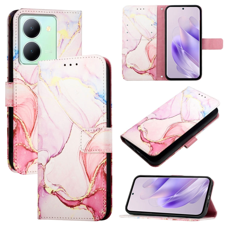 PT003 Marble Pattern Flip Leather Phone Case, For vivo Y36 5G Global / Y36 4G Global&amp;India, For vivo Y27 5G / Y27s 4G Global, For vivo V29 5G Global / V29 Pro, For vivoy Y17s 4G Global / Y17s 5G India