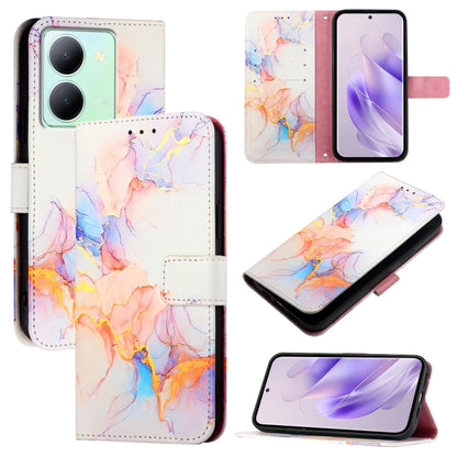 PT003 Marble Pattern Flip Leather Phone Case, For vivo Y36 5G Global / Y36 4G Global&amp;India, For vivo Y27 5G / Y27s 4G Global, For vivo V29 5G Global / V29 Pro, For vivoy Y17s 4G Global / Y17s 5G India