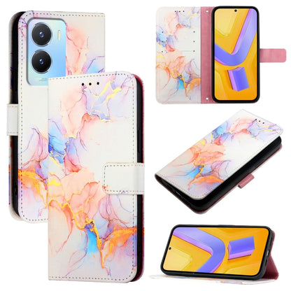 PT003 Marble Pattern Flip Leather Phone Case, For vivo Y02A / Y02 / Y11 2023 / Y02t, For vivo Y78+ / Y78 5G Global / V29 Lite, For vivo Y56 5G / Y16 4G / Y02s 4G, For vivo Y100 5G Global