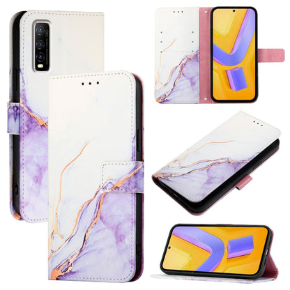 PT003 Marble Pattern Flip Leather Phone Case, For vivo Y70s, For vivo Y50 5G, For vivo Y30 4G Global, For vivo Y19 / U3 / Y5s / Z5i / U20