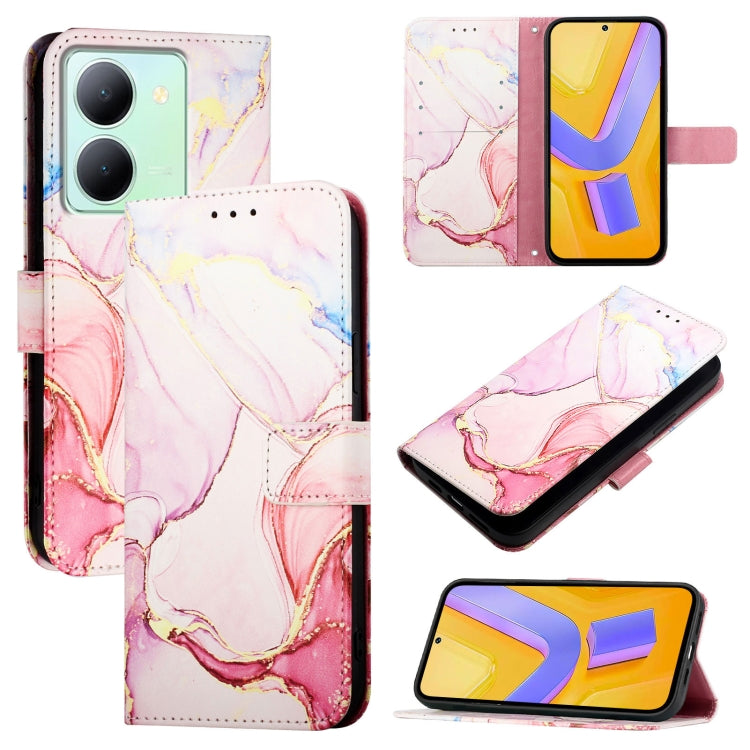 PT003 Marble Pattern Flip Leather Phone Case, For vivo Y02A / Y02 / Y11 2023 / Y02t, For vivo Y78+ / Y78 5G Global / V29 Lite, For vivo Y56 5G / Y16 4G / Y02s 4G, For vivo Y100 5G Global