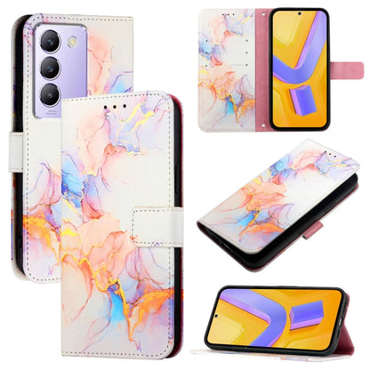 PT003 Marble Pattern Flip Leather Phone Case, For vivo iQOO Z9 / iQOO Z9 Turbo, For vivo Y03 4G Global, For vivo Y100 IDN / Y200e, For vivo V30 / V30 Pro 5G Global