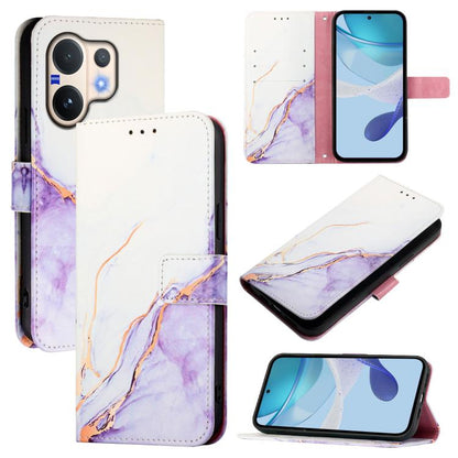 PT003 Marble Pattern Flip Leather Phone Case, For vivo V60 Lite 5G Global, For vivo Y400 5G, For vivo Y400 4G, For vivo V60 5G