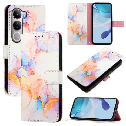 PT003 Marble Pattern Flip Leather Phone Case, For vivo X300 Ultra, For vivo X300 Pro, For vivo X300, For vivo Y31 5G Global