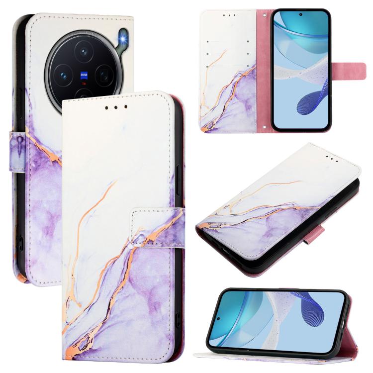 PT003 Marble Pattern Flip Leather Phone Case, For vivo X300 FE 5G Russia / Zeiss, For vivo X300s, For vivo Y21 5G 2026 / Y05 4G, For vivo V70 FE 5G