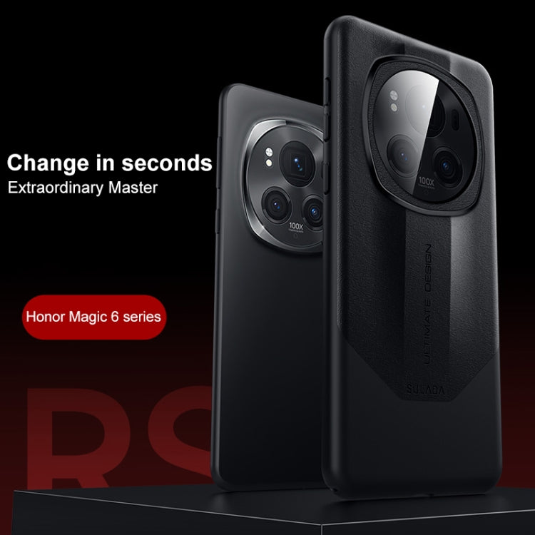 SULADA Splicing Plain Leather PC Shockproof Phone Case, For Honor Magic6 Pro, For Honor Magic6 engsul6143 Honor Honor Cases Mobile Accessories SULADA - SULADA - Mobile Lens - Mobile Camera Lens - Cellphone Accessories - Phone Lens - Smartphone Lens