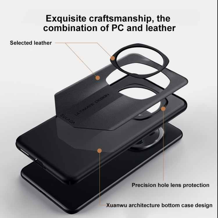 SULADA Splicing Plain Leather PC Shockproof Phone Case, For Honor Magic6 Pro, For Honor Magic6 engsul6143 Honor Honor Cases Mobile Accessories SULADA - SULADA - Mobile Lens - Mobile Camera Lens - Cellphone Accessories - Phone Lens - Smartphone Lens