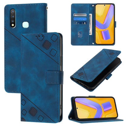 Skin Feel Embossed Leather Phone Case, For vivo Y30 4G Global, For vivo Y19 / Y5s / U3 / U20 / Z5i, For vivo Y27 4G Global