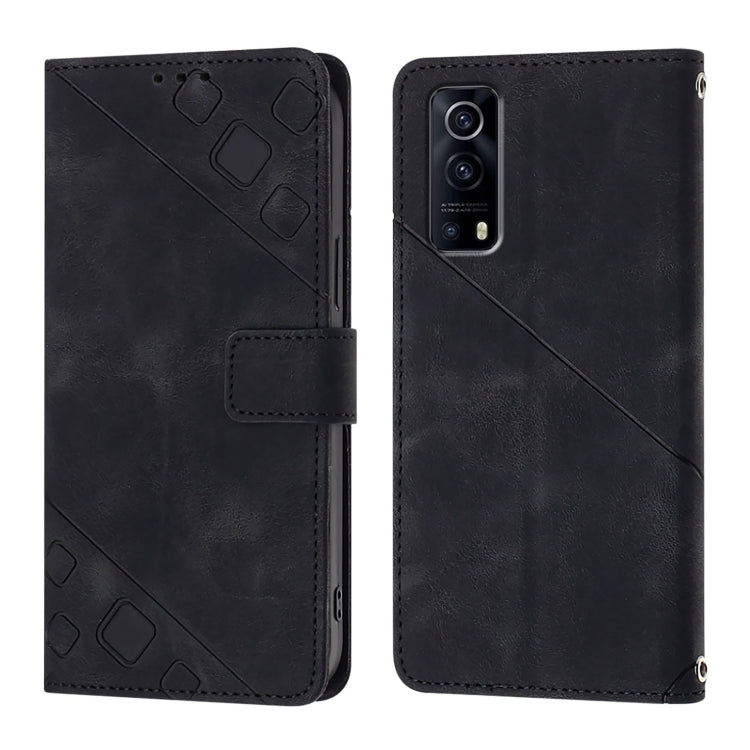 Skin Feel Embossed Leather Phone Case, For vivo Y72 5G / iQOO Z3 / Y52 5G, For vivo Y35 4G Global / Y22s 4G Global, For vivo Y55 5G Global / Y55s 5G / Y75 5G, For vivo Y33s 4G Global / Y21 / Y21s / Y21t