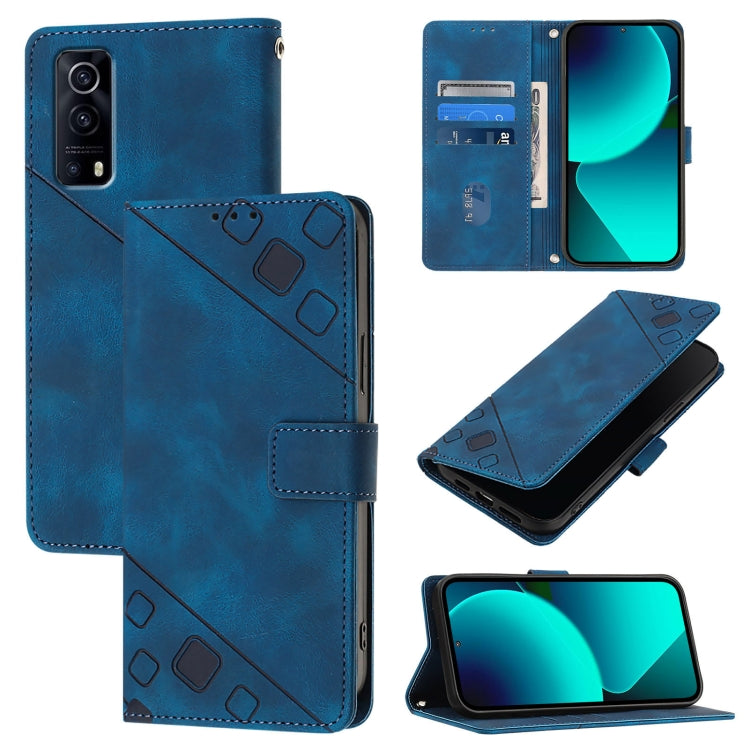 Skin Feel Embossed Leather Phone Case, For vivo Y72 5G / iQOO Z3 / Y52 5G, For vivo Y35 4G Global / Y22s 4G Global, For vivo Y55 5G Global / Y55s 5G / Y75 5G, For vivo Y33s 4G Global / Y21 / Y21s / Y21t