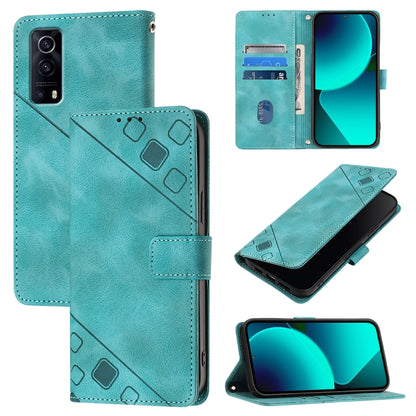 Skin Feel Embossed Leather Phone Case, For vivo Y72 5G / iQOO Z3 / Y52 5G, For vivo Y35 4G Global / Y22s 4G Global, For vivo Y55 5G Global / Y55s 5G / Y75 5G, For vivo Y33s 4G Global / Y21 / Y21s / Y21t