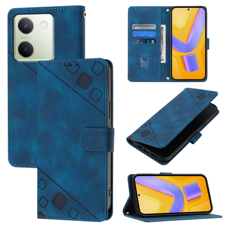 Skin Feel Embossed Leather Phone Case, For vivo Y100 5G IDN / Y200e 5G Global, For vivo V30 5G / V30 Pro 5G Global, For vivo V29e 5G Global / Y200 5G Global, For vivo X100 Pro
