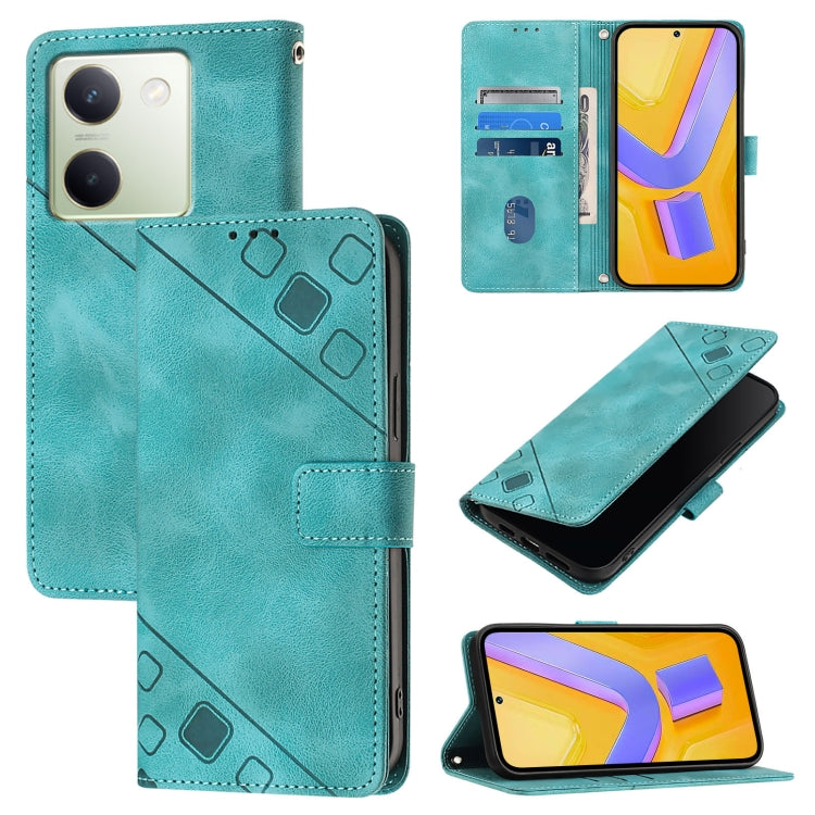 Skin Feel Embossed Leather Phone Case, For vivo Y100 5G IDN / Y200e 5G Global, For vivo V30 5G / V30 Pro 5G Global, For vivo V29e 5G Global / Y200 5G Global, For vivo X100 Pro