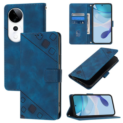 Skin Feel Embossed Leather Phone Case, For vivo S20 Pro 5G, For vivo Y300 5G, For vivo S19 Pro, For vivo S19