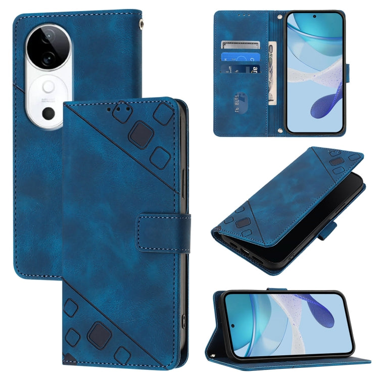Skin Feel Embossed Leather Phone Case, For vivo S20 Pro 5G, For vivo Y300 5G, For vivo S19 Pro, For vivo S19