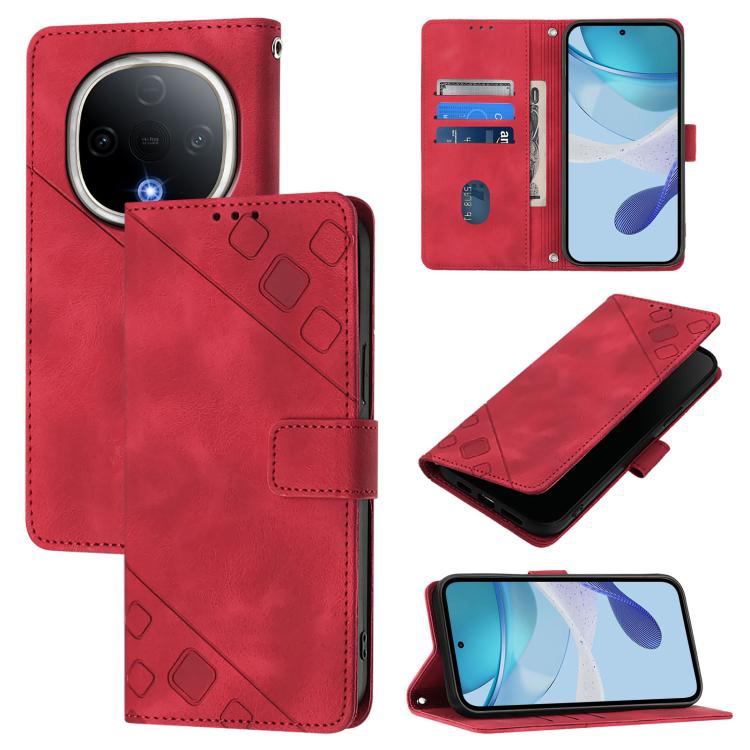 Skin Feel Embossed Leather Phone Case, For vivo S20 Pro 5G, For vivo Y300 5G, For vivo S19 Pro, For vivo S19