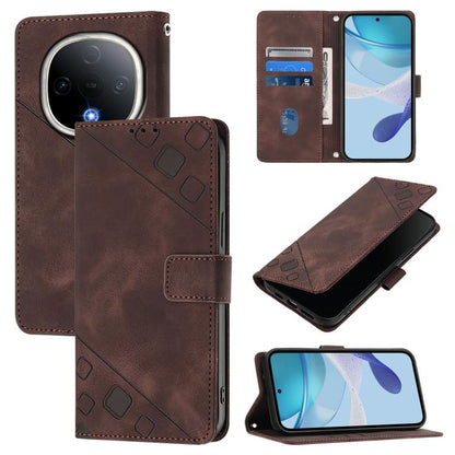 Skin Feel Embossed Leather Phone Case, For vivo S20 Pro 5G, For vivo Y300 5G, For vivo S19 Pro, For vivo S19
