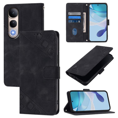 Skin Feel Embossed Leather Phone Case, For vivo S30 Pro mini, For vivo S30, For vivo Y39 5G Global, For vivo V50 Lite 5G