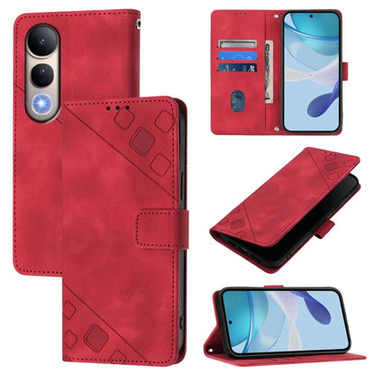Skin Feel Embossed Leather Phone Case, For vivo S30 Pro mini, For vivo S30, For vivo Y39 5G Global, For vivo V50 Lite 5G