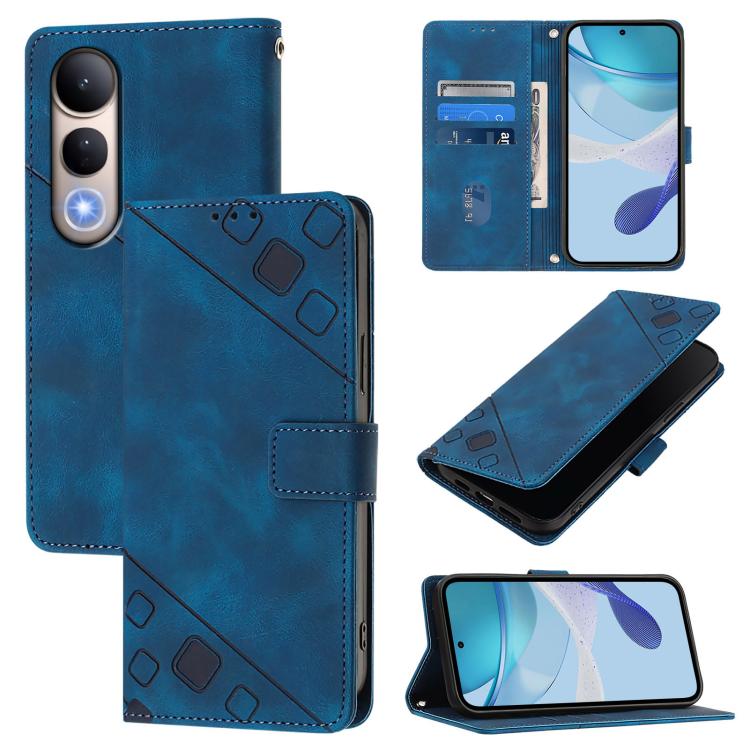 Skin Feel Embossed Leather Phone Case, For vivo S30 Pro mini, For vivo S30, For vivo Y39 5G Global, For vivo V50 Lite 5G