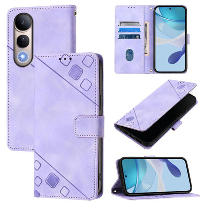 Skin Feel Embossed Leather Phone Case, For vivo S30 Pro mini, For vivo S30, For vivo Y39 5G Global, For vivo V50 Lite 5G