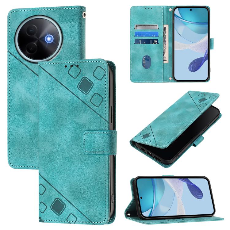 Skin Feel Embossed Leather Phone Case, For vivo S30 Pro mini, For vivo S30, For vivo Y39 5G Global, For vivo V50 Lite 5G