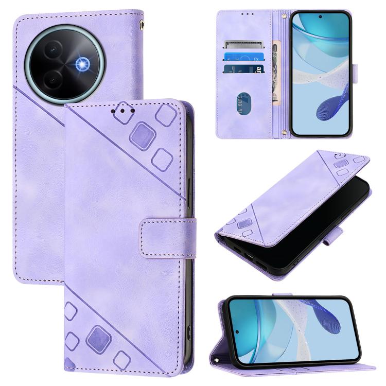Skin Feel Embossed Leather Phone Case, For vivo S30 Pro mini, For vivo S30, For vivo Y39 5G Global, For vivo V50 Lite 5G
