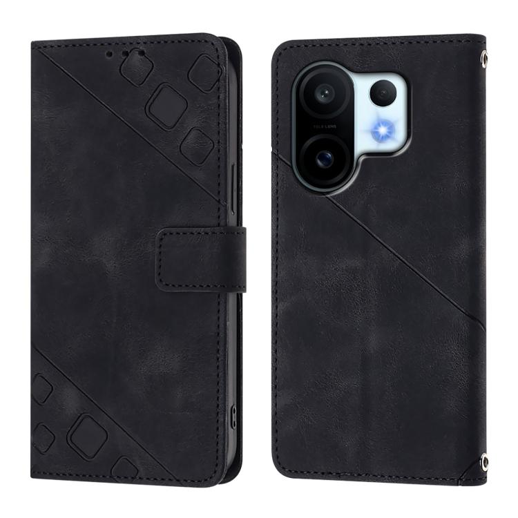 Skin Feel Embossed Leather Phone Case, For vivo S30 Pro mini, For vivo S30, For vivo Y39 5G Global, For vivo V50 Lite 5G