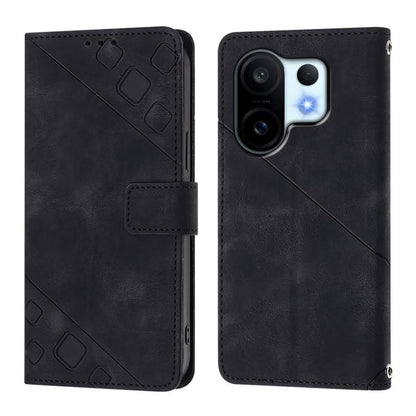Skin Feel Embossed Leather Phone Case, For vivo S30 Pro mini, For vivo S30, For vivo Y39 5G Global, For vivo V50 Lite 5G