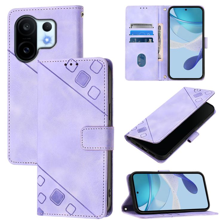 Skin Feel Embossed Leather Phone Case, For vivo S30 Pro mini, For vivo S30, For vivo Y39 5G Global, For vivo V50 Lite 5G