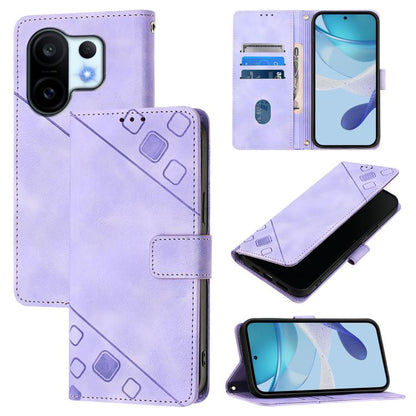 Skin Feel Embossed Leather Phone Case, For vivo S30 Pro mini, For vivo S30, For vivo Y39 5G Global, For vivo V50 Lite 5G