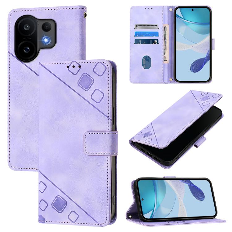 Skin Feel Embossed Leather Phone Case, For vivo S30 Pro mini, For vivo S30, For vivo Y39 5G Global, For vivo V50 Lite 5G