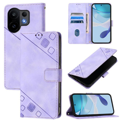 Skin Feel Embossed Leather Phone Case, For vivo S30 Pro mini, For vivo S30, For vivo Y39 5G Global, For vivo V50 Lite 5G