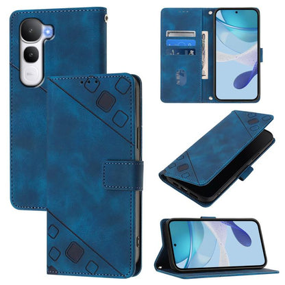 Skin Feel Embossed Leather Phone Case, For vivo V60 Lite 5G Global, For vivo Y400 5G Global, For vivo Y400 4G, For vivo V60 5G Global