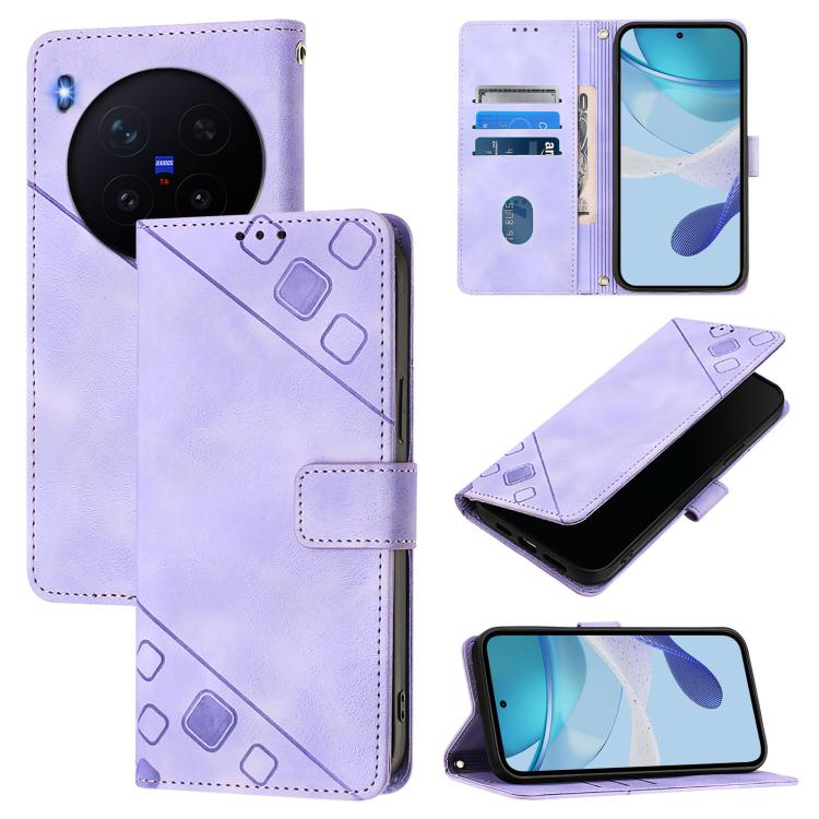 Skin Feel Embossed Leather Phone Case, For vivo X300 Ultra 5G, For vivo X300 Pro, For vivo X300, For vivo Y31 5G Global