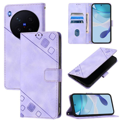 Skin Feel Embossed Leather Phone Case, For vivo X300 Ultra 5G, For vivo X300 Pro, For vivo X300, For vivo Y31 5G Global