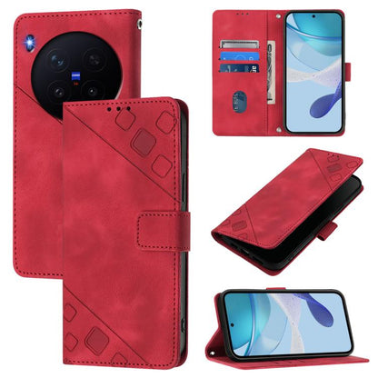Skin Feel Embossed Leather Phone Case, For vivo X300 Ultra 5G, For vivo X300 Pro, For vivo X300, For vivo Y31 5G Global