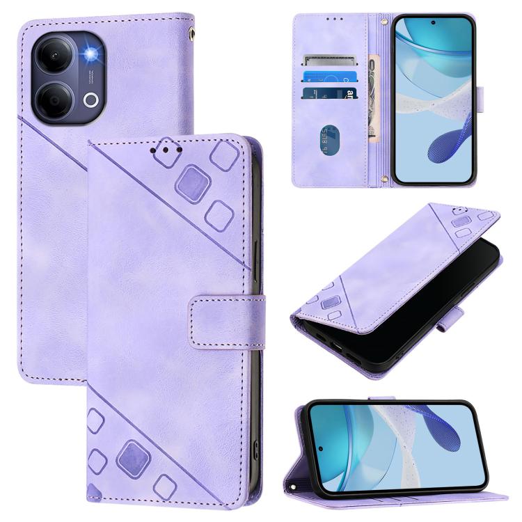 Skin Feel Embossed Leather Phone Case, For vivo X300 FE 5G Russia / 5G Zeiss, For vivo X300s 5G, For vivo V70 FE 5G, For vivo Y21 5G 2026 Global / Y05 4G