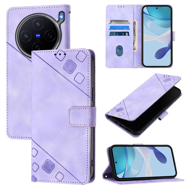 Skin Feel Embossed Leather Phone Case, For vivo X300 FE 5G Russia / 5G Zeiss, For vivo X300s 5G, For vivo V70 FE 5G, For vivo Y21 5G 2026 Global / Y05 4G