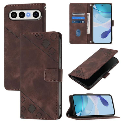 Skin Feel Embossed Leather Phone Case, For vivo X300 FE 5G Russia / 5G Zeiss, For vivo X300s 5G, For vivo V70 FE 5G, For vivo Y21 5G 2026 Global / Y05 4G