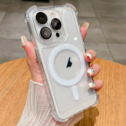 Clear Acrylic + TPU MagSafe Magnetic Phone Case, For iPhone 15 Pro Max, For iPhone 15 Pro, For iPhone 15 Plus, For iPhone 15, For iPhone 14 Plus, For iPhone 14, For iPhone 14 Pro, For iPhone 14 Pro Max Apple Accessories engcle4628 iPhone 15 Pro Max - APEXEL INDIA - Mobile Lens - Mobile Camera Lens - Cellphone Accessories - Phone Lens - Smartphone Lens