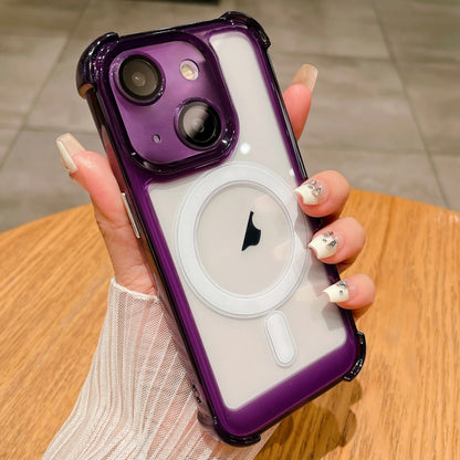 Clear Acrylic + TPU MagSafe Magnetic Phone Case, For iPhone 15 Pro Max, For iPhone 15 Pro, For iPhone 15 Plus, For iPhone 15, For iPhone 14 Plus, For iPhone 14, For iPhone 14 Pro, For iPhone 14 Pro Max Apple Accessories engcle4628 iPhone 15 Pro Max - APEXEL INDIA - Mobile Lens - Mobile Camera Lens - Cellphone Accessories - Phone Lens - Smartphone Lens