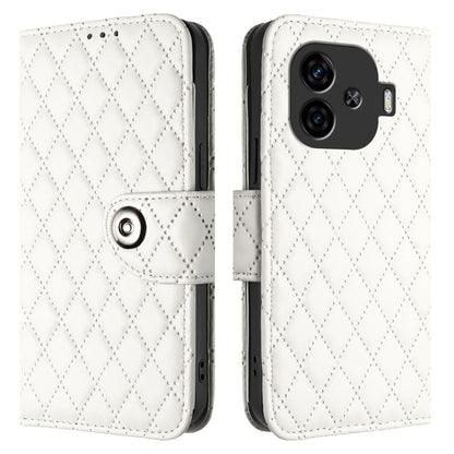 Rhombic Texture Flip Leather Phone Case with Lanyard, For vivo iQOO Z9 / Z9 Turbo, For vivo Y200e / Y100 IDN, For vivo T3 5G IDN / V40 SE, For vivo V30 / V30 Pro