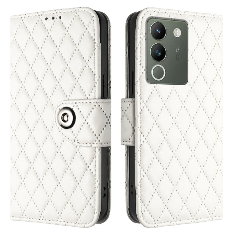 Rhombic Texture Flip Leather Phone Case with Lanyard, For vivo V29e / Y200 / V30 Lite, For vivo X100 Pro, For vivo X100, For vivo Y36 5G / Y36 4G / Y36 India