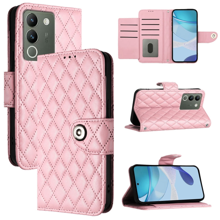 Rhombic Texture Flip Leather Phone Case with Lanyard, For vivo V29e / Y200 / V30 Lite, For vivo X100 Pro, For vivo X100, For vivo Y36 5G / Y36 4G / Y36 India